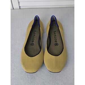 Rothy's The Square Marigold Knit Ballet Flat Women’s US 9 Casual Comfort Shoes